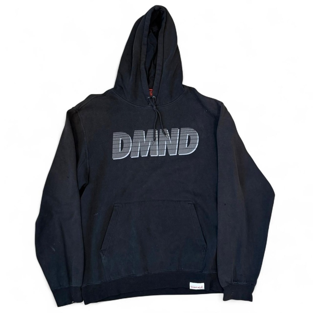 Diamond Supply Co. Faded Black Pullover Hoodie Mens Size Large Skater Swag 2010s